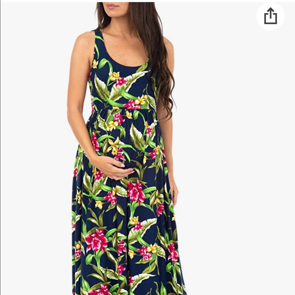 Maternity maxi dress